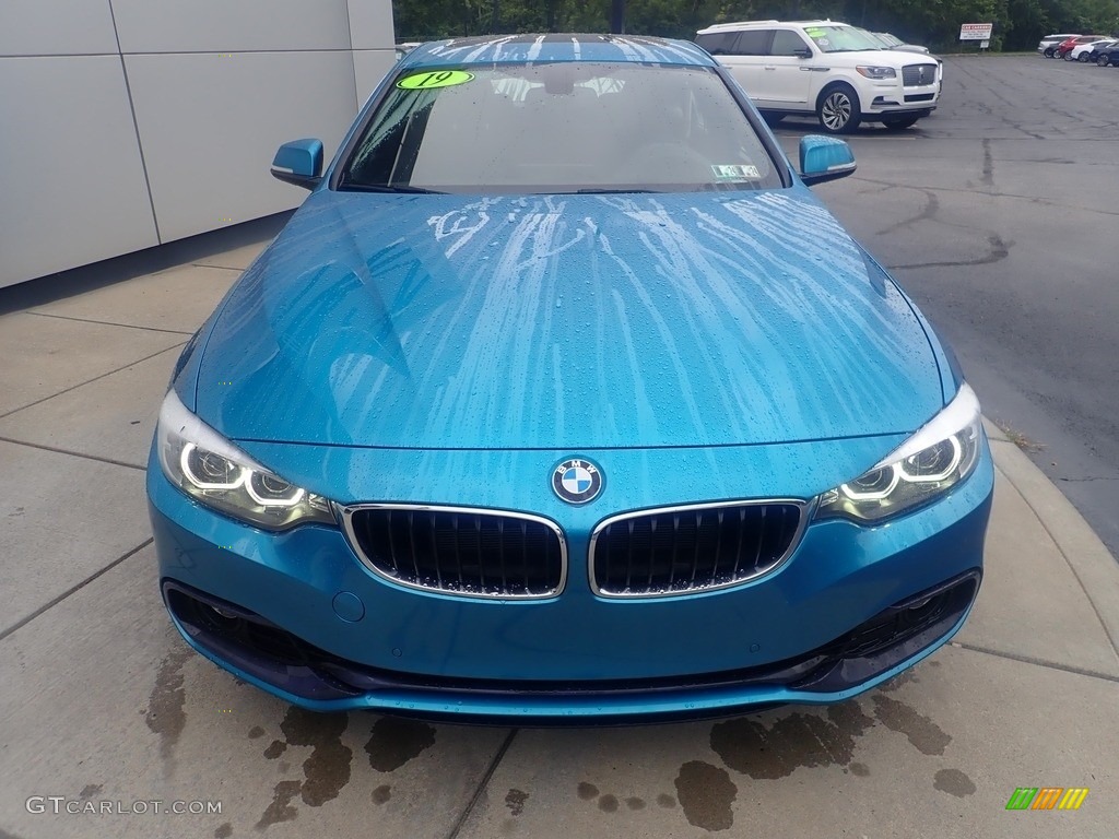 2019 4 Series 440i xDrive Gran Coupe - Snapper Rocks Blue Metallic / Black photo #9