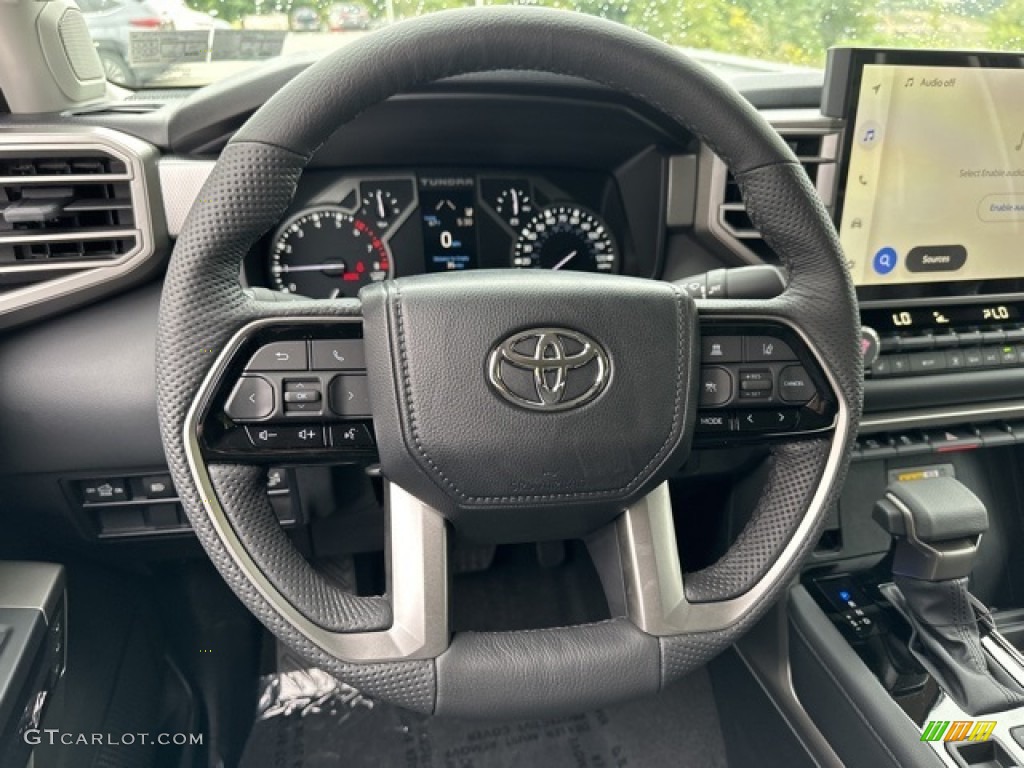 2023 Toyota Tundra Limited CrewMax 4x4 Black Steering Wheel Photo #146538764