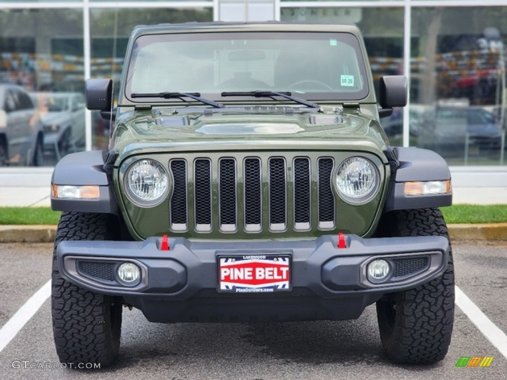 2021 Wrangler Unlimited Rubicon 4x4 - Sarge Green / Black photo #2