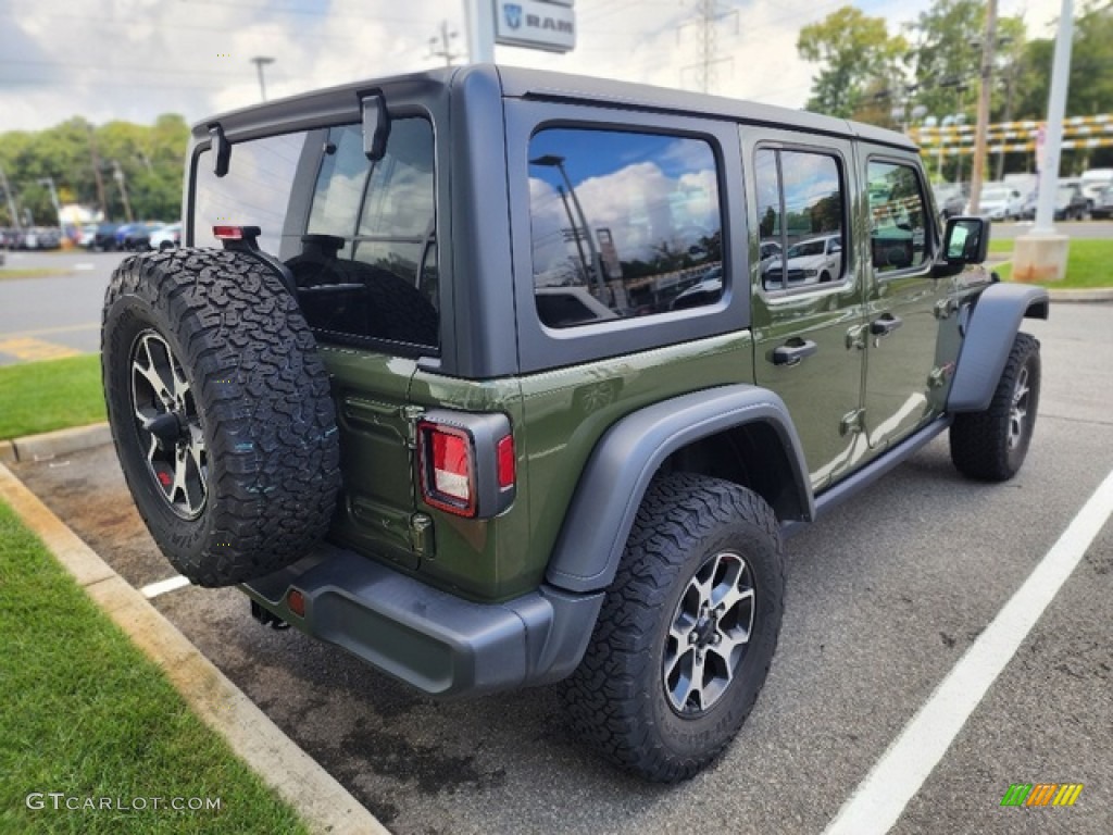 2021 Wrangler Unlimited Rubicon 4x4 - Sarge Green / Black photo #3