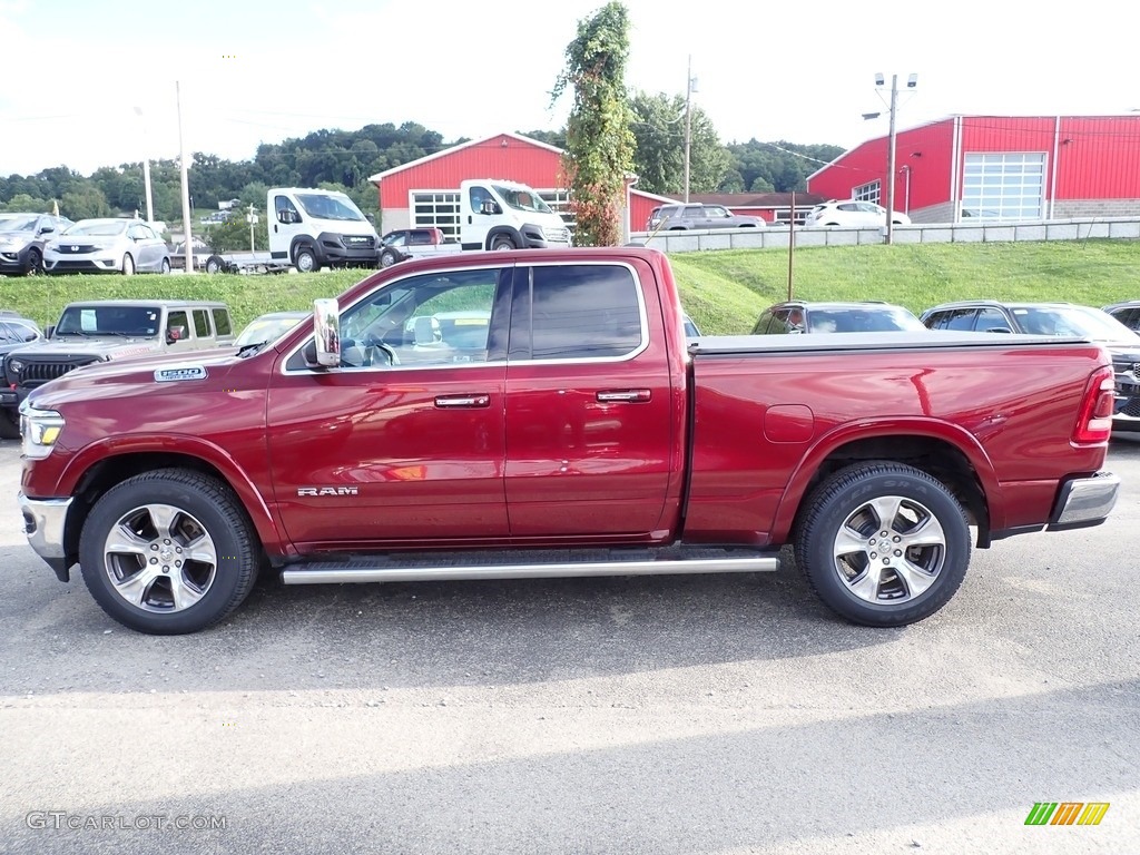 Delmonico Red Pearl 2019 Ram 1500 Laramie Quad Cab 4x4 Exterior Photo #146539412
