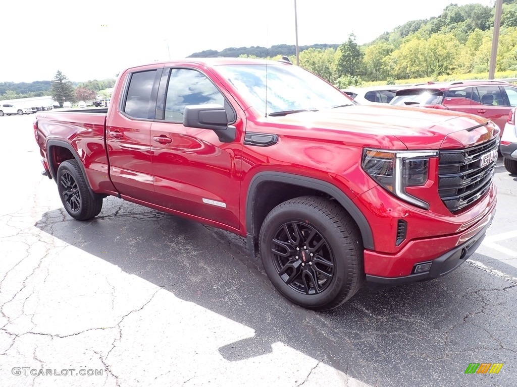 Volcanic Red Tintcoat 2023 GMC Sierra 1500 Elevation Double Cab 4x4 Exterior Photo #146539453