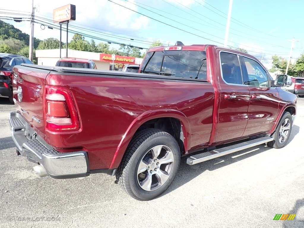 2019 1500 Laramie Quad Cab 4x4 - Delmonico Red Pearl / Black photo #6