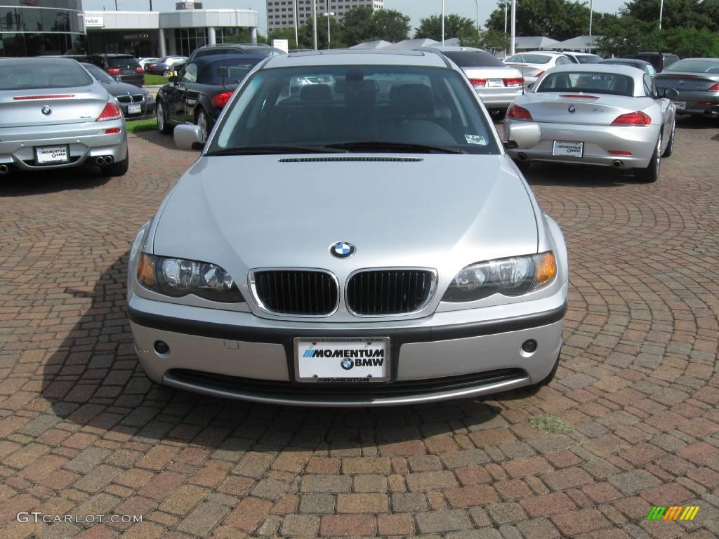 2005 3 Series 325i Sedan - Titanium Silver Metallic / Black photo #2