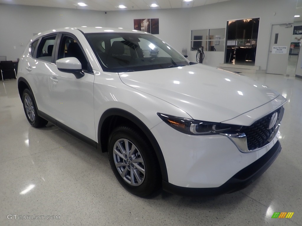 2023 CX-5 S AWD - Rhodium White Metallic / Black photo #9