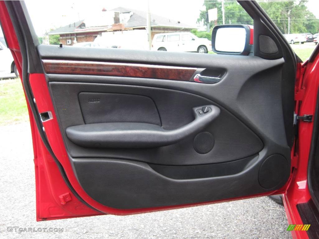 2004 3 Series 325i Sedan - Electric Red / Black photo #15