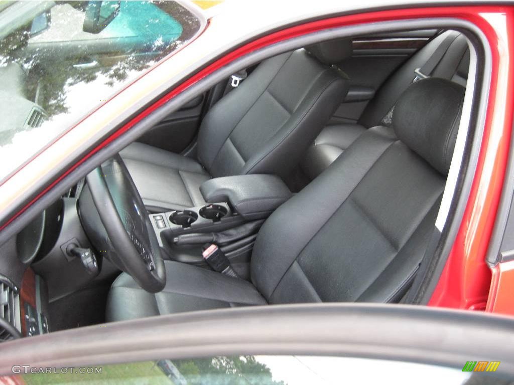 2004 3 Series 325i Sedan - Electric Red / Black photo #16