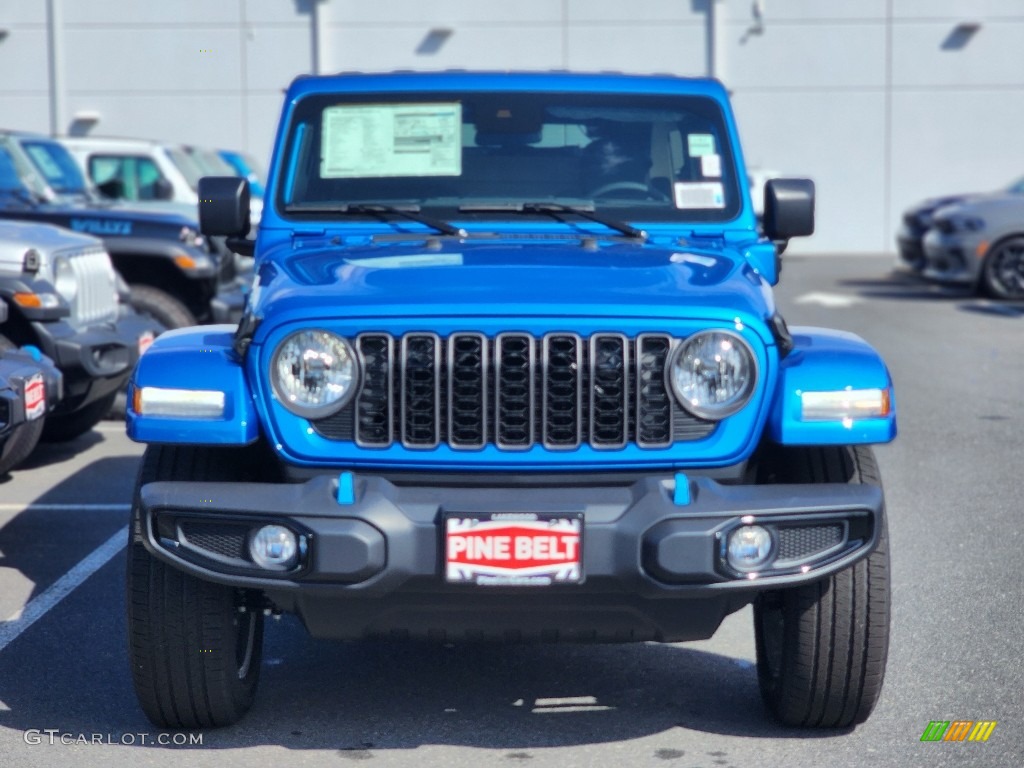 2024 Wrangler 4-Door Sport S 4xe Hybrid - Hydro Blue Pearl / Black photo #2