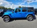 Hydro Blue Pearl 2024 Jeep Wrangler 4-Door Sport S 4xe Hybrid Exterior