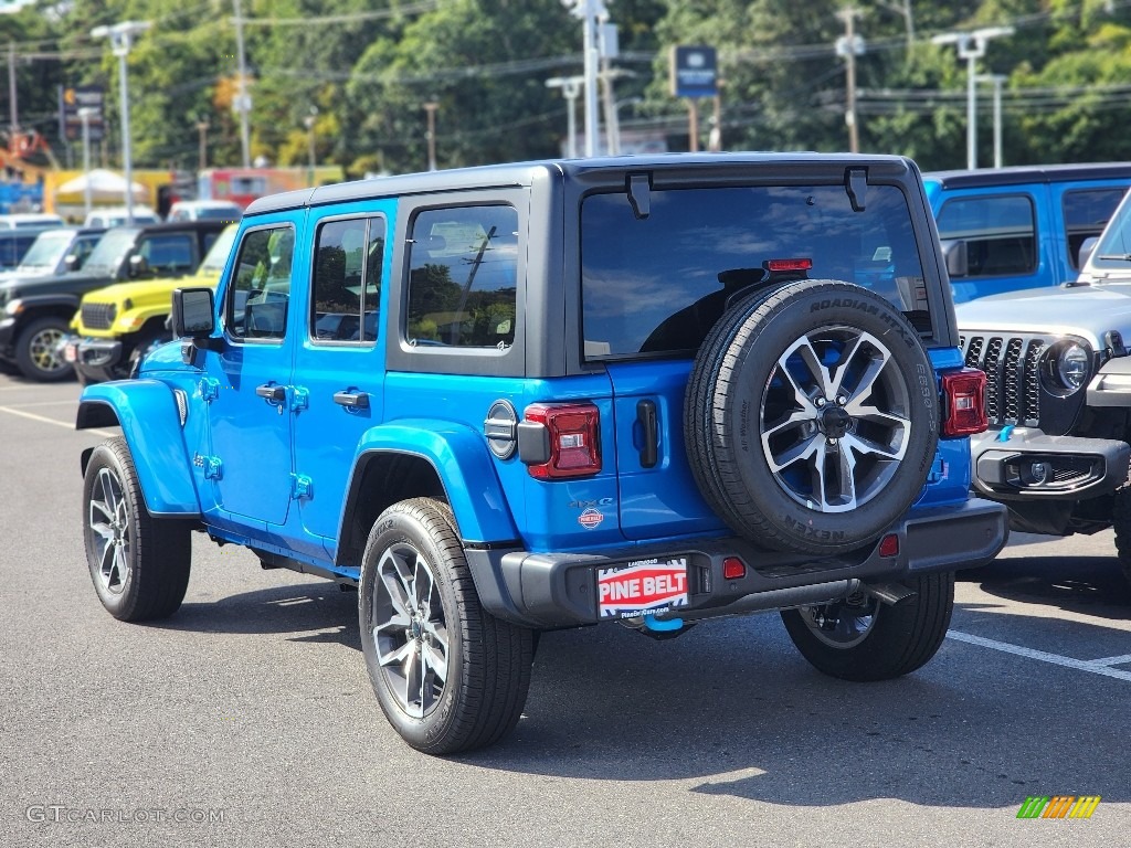 2024 Wrangler 4-Door Sport S 4xe Hybrid - Hydro Blue Pearl / Black photo #4