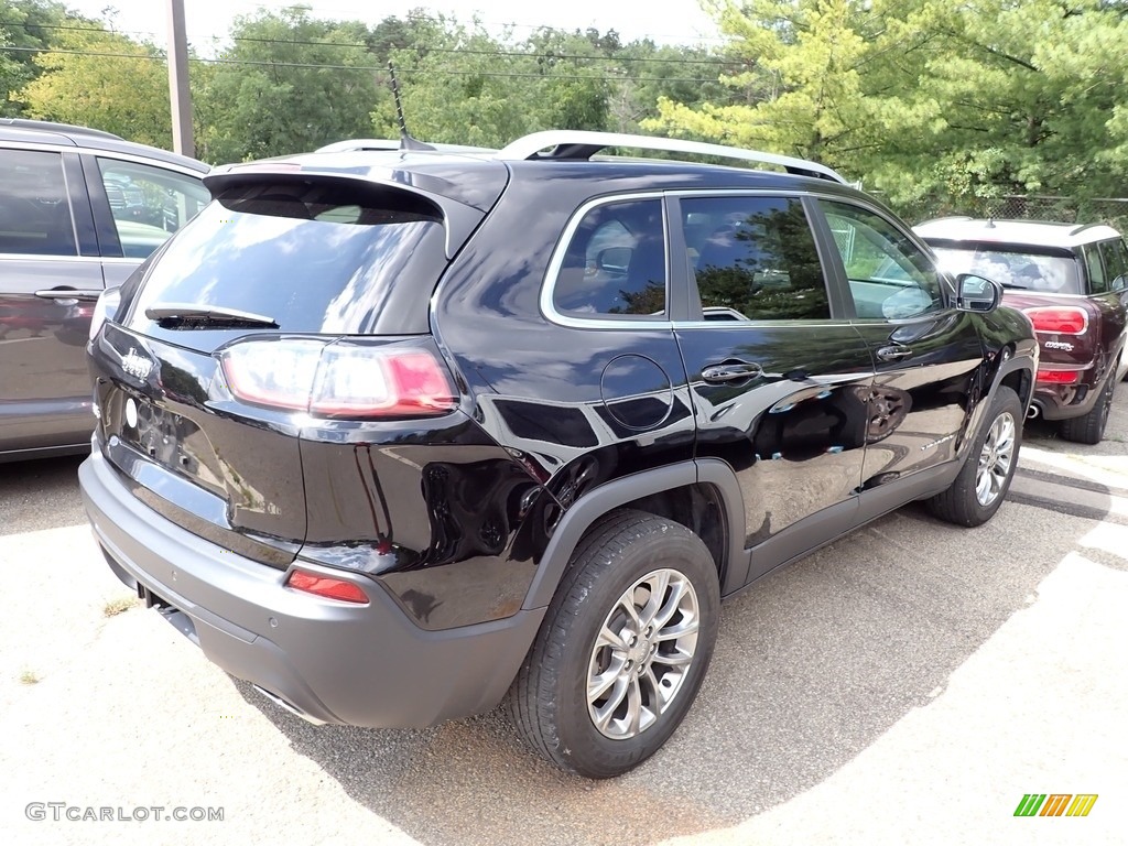 2020 Cherokee Latitude Plus 4x4 - Diamond Black Crystal Pearl / Black photo #3