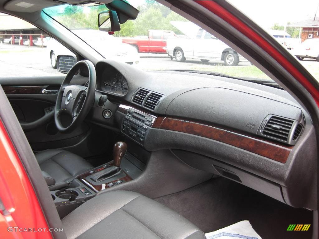 2004 3 Series 325i Sedan - Electric Red / Black photo #22