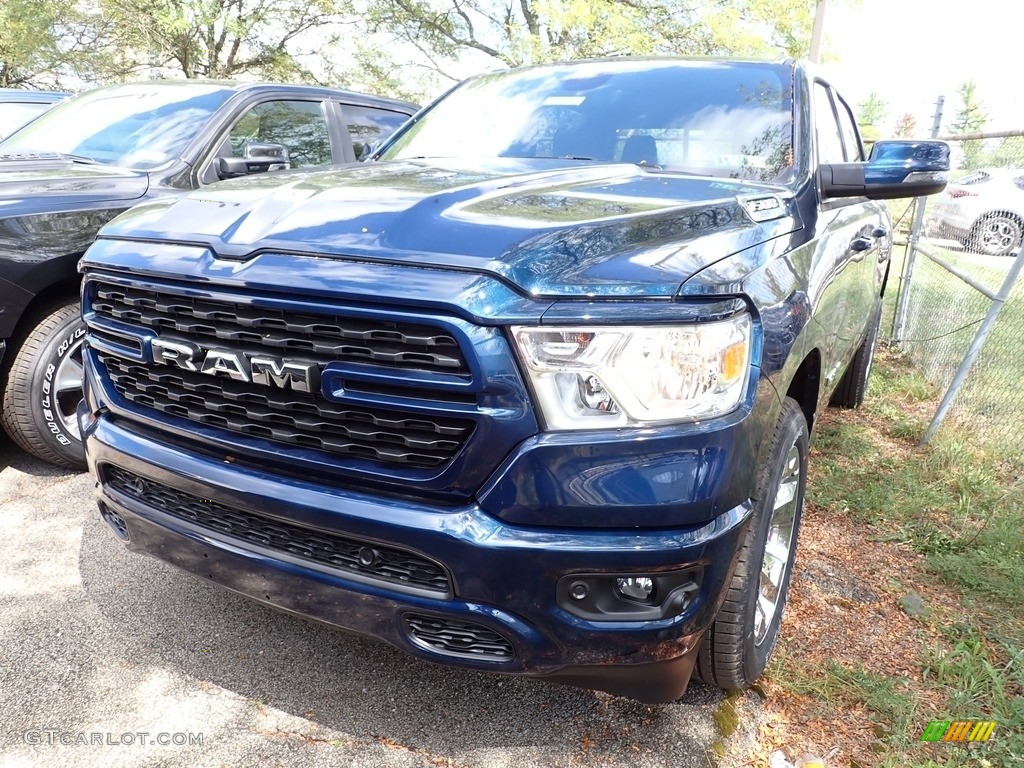 2023 1500 Big Horn Crew Cab 4x4 - Patriot Blue Pearl / Black photo #3