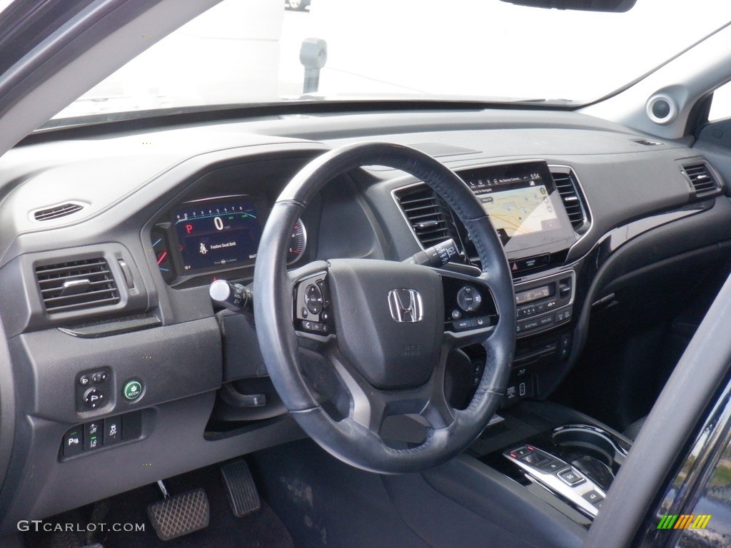 2020 Pilot Elite AWD - Crystal Black Pearl / Black photo #14