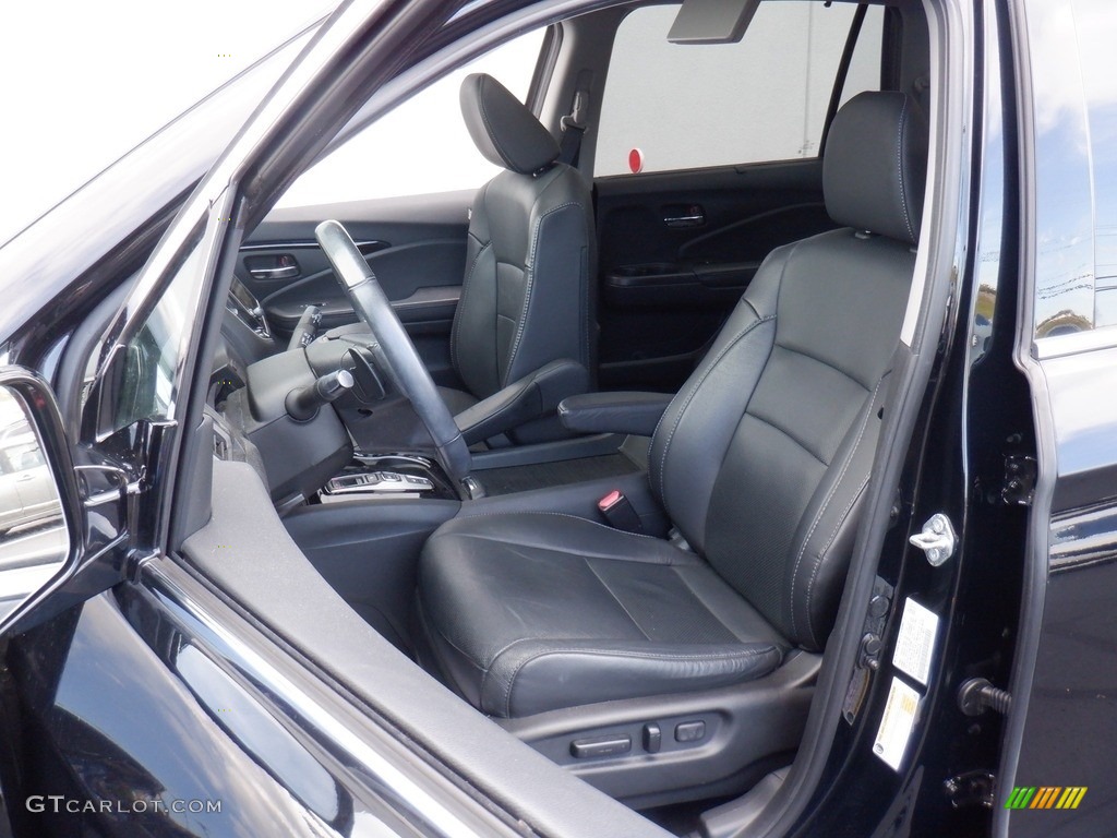 Black Interior 2020 Honda Pilot Elite AWD Photo #146542150