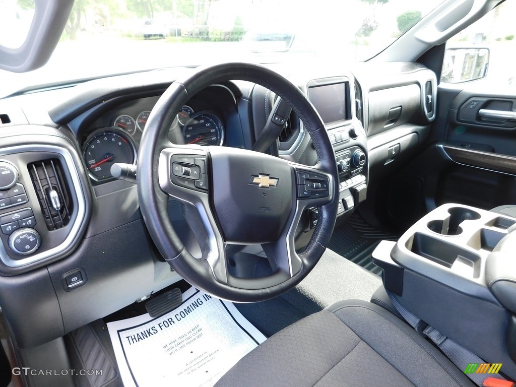 Jet Black Interior 2021 Chevrolet Silverado 1500 LT Crew Cab 4x4 Photo #146542465