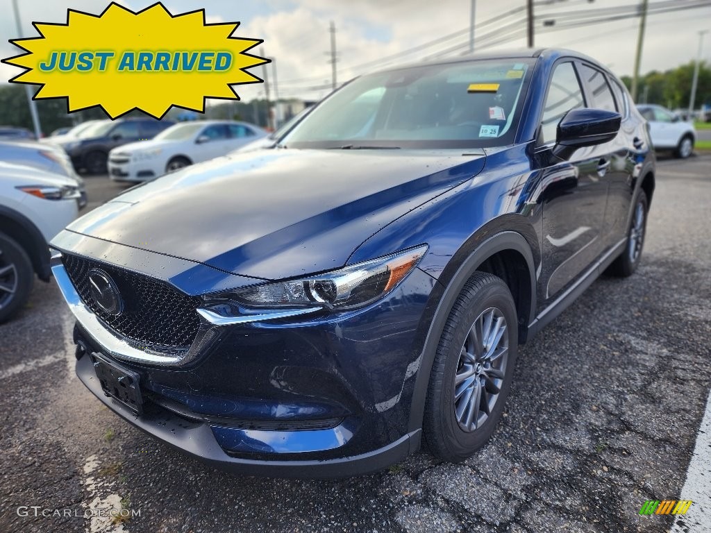 2020 CX-5 Touring AWD - Deep Crystal Blue Mica / Black photo #1