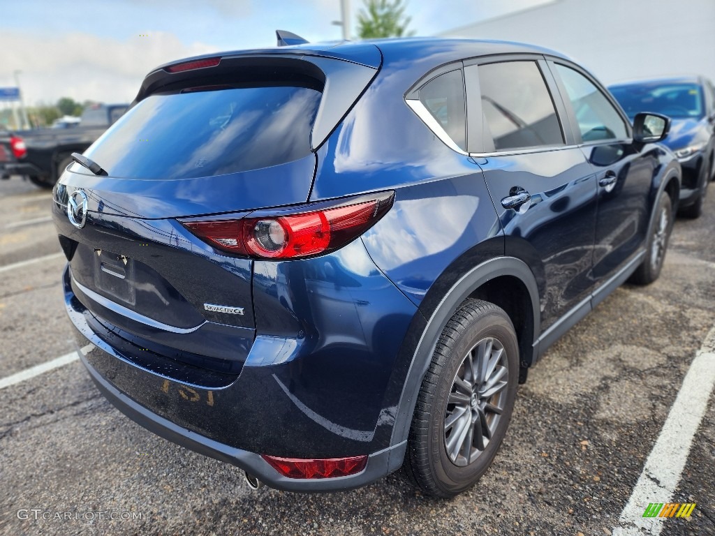 2020 CX-5 Touring AWD - Deep Crystal Blue Mica / Black photo #3