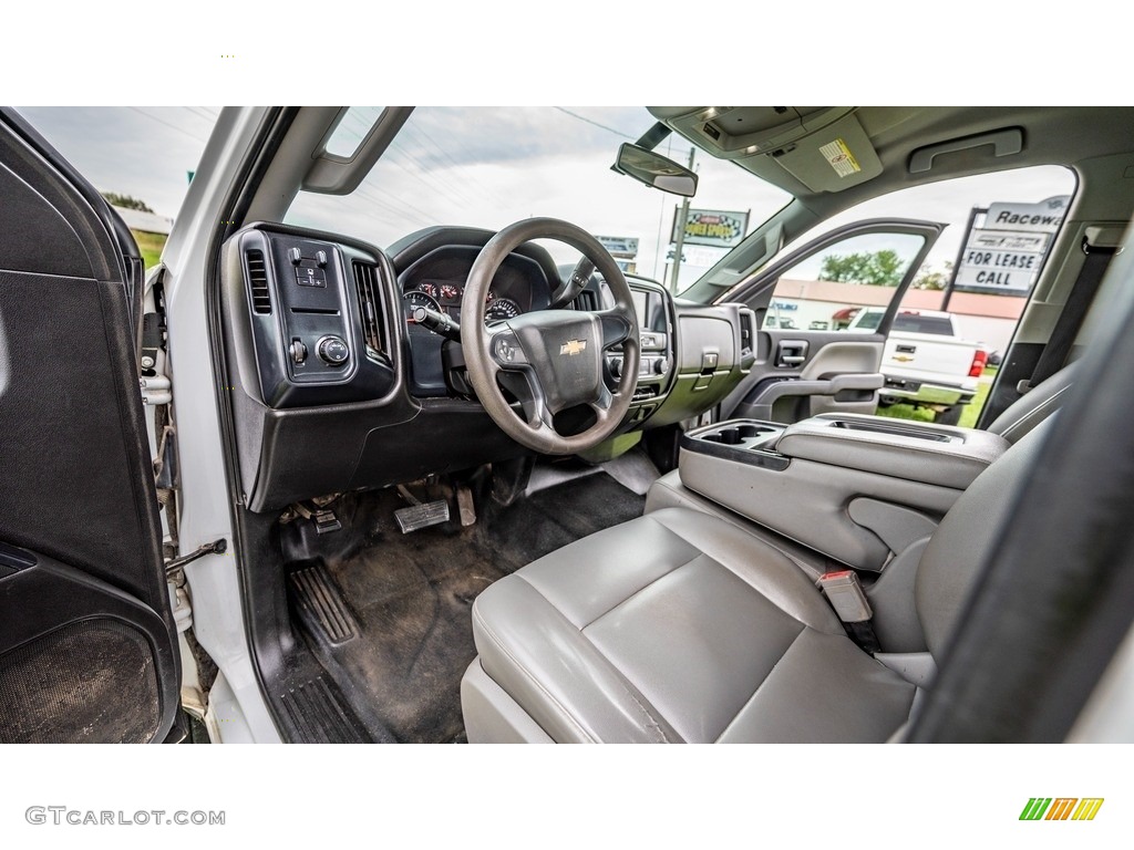 Dark Ash/Jet Black Interior 2018 Chevrolet Silverado 2500HD Work Truck Double Cab Photo #146543125
