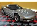 2002 Light Pewter Metallic Chevrolet Corvette Coupe  photo #1