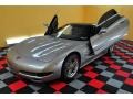 2002 Light Pewter Metallic Chevrolet Corvette Coupe  photo #7