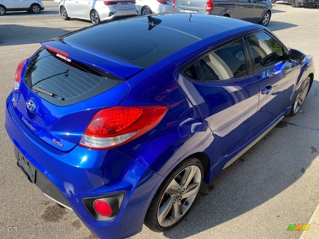 2013 Veloster Turbo - Marathon Blue / Black photo #4