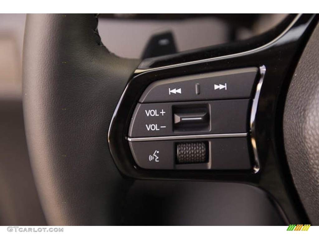2024 Honda Pilot Elite AWD Black Steering Wheel Photo #146544715