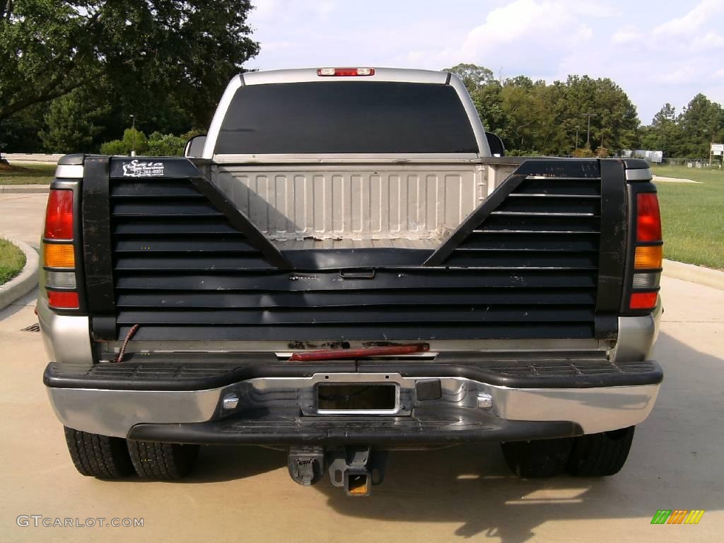 2001 Silverado 3500 LT Crew Cab 4x4 Dually - Light Pewter Metallic / Tan photo #4