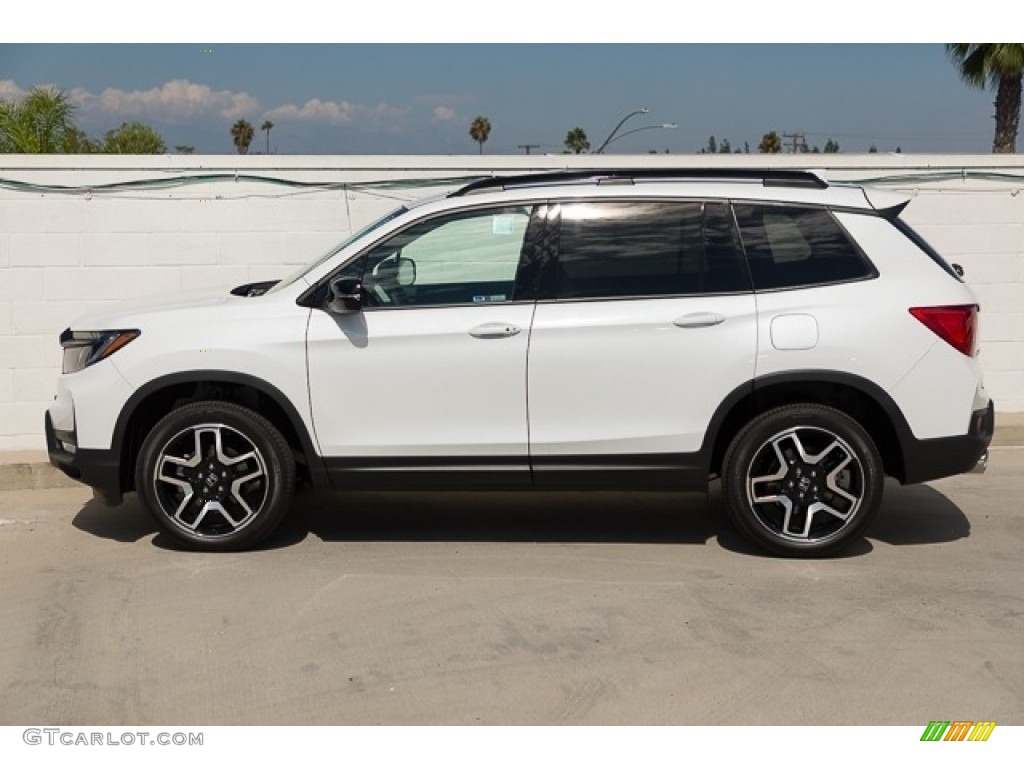 Platinum White Pearl 2023 Honda Passport Elite AWD Exterior Photo #146545126