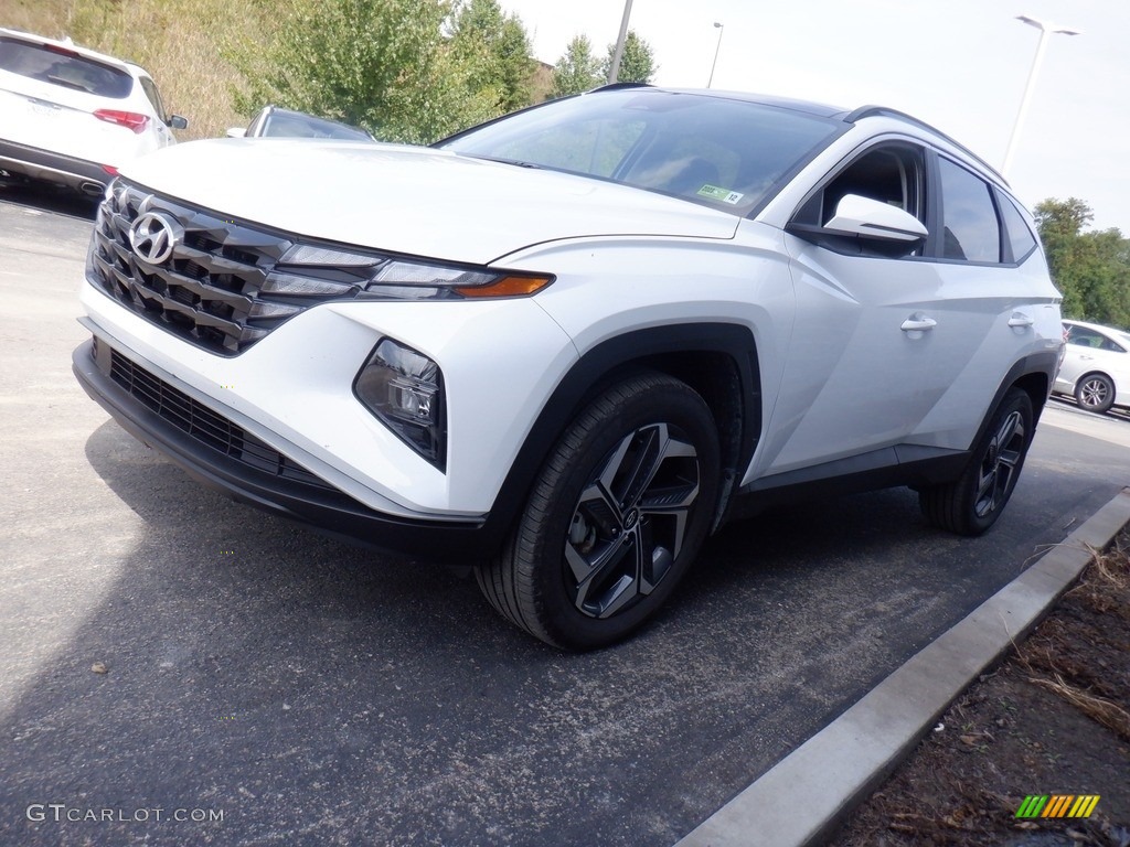White Pearl 2023 Hyundai Tucson SEL Hybrid AWD Exterior Photo #146545816
