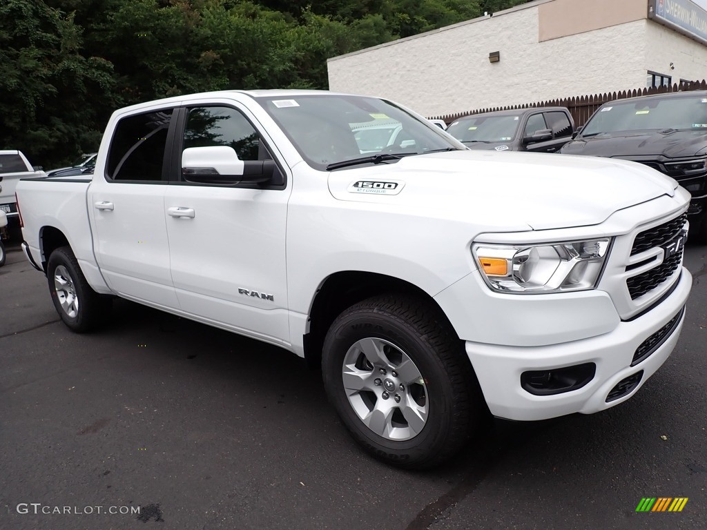 Bright White 2024 Ram 1500 Big Horn Crew Cab 4x4 Exterior Photo #146546094