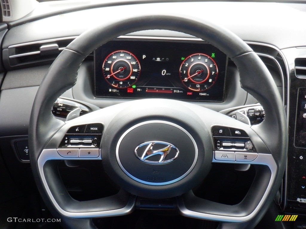 2023 Hyundai Tucson SEL Hybrid AWD Black Steering Wheel Photo #146546184