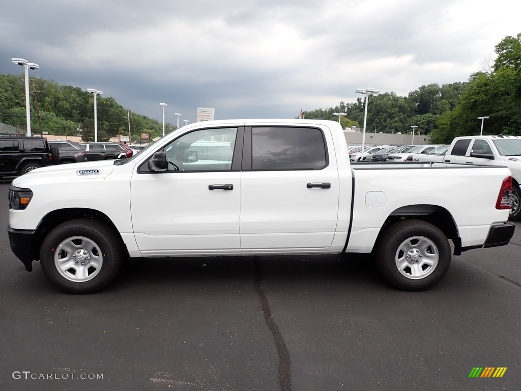 Bright White 2024 Ram 1500 Tradesman Crew Cab 4x4 Exterior Photo #146546872