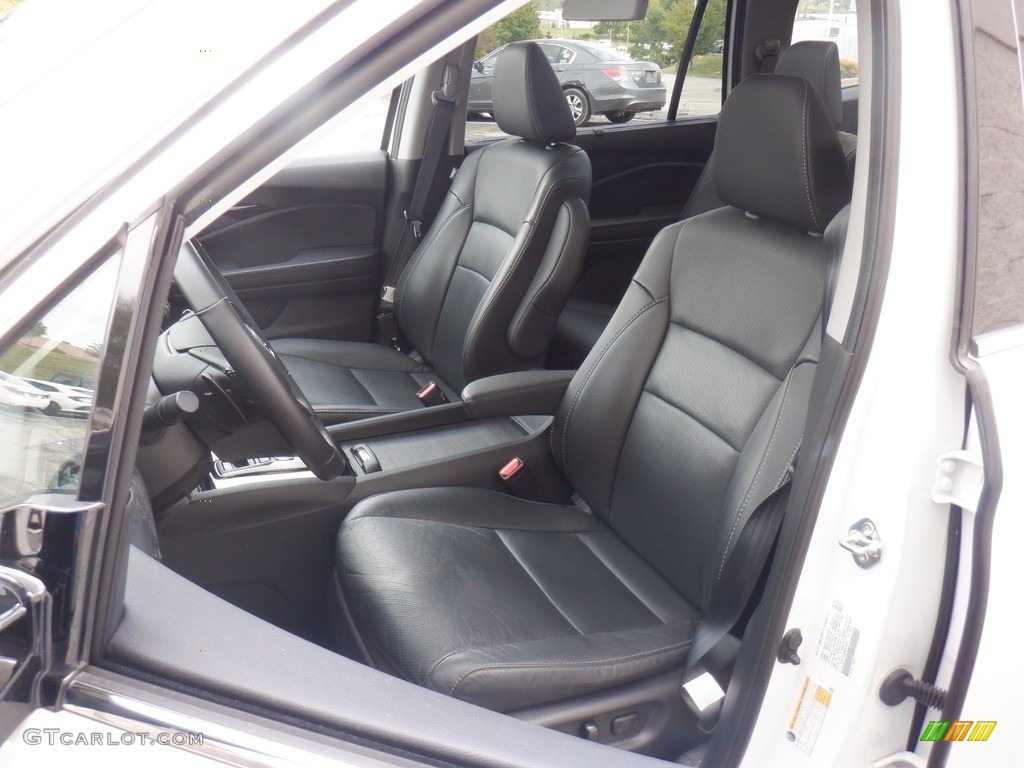 Black Interior 2021 Honda Pilot Elite AWD Photo #146547136
