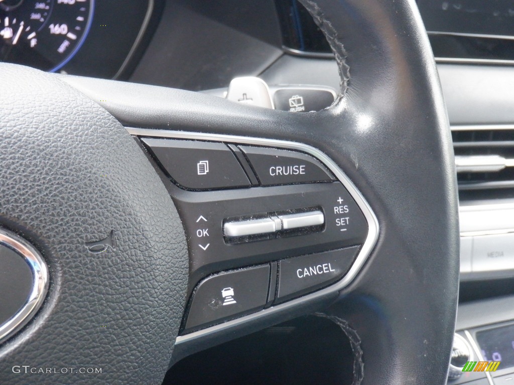 2021 Hyundai Palisade SEL AWD Black Steering Wheel Photo #146547156