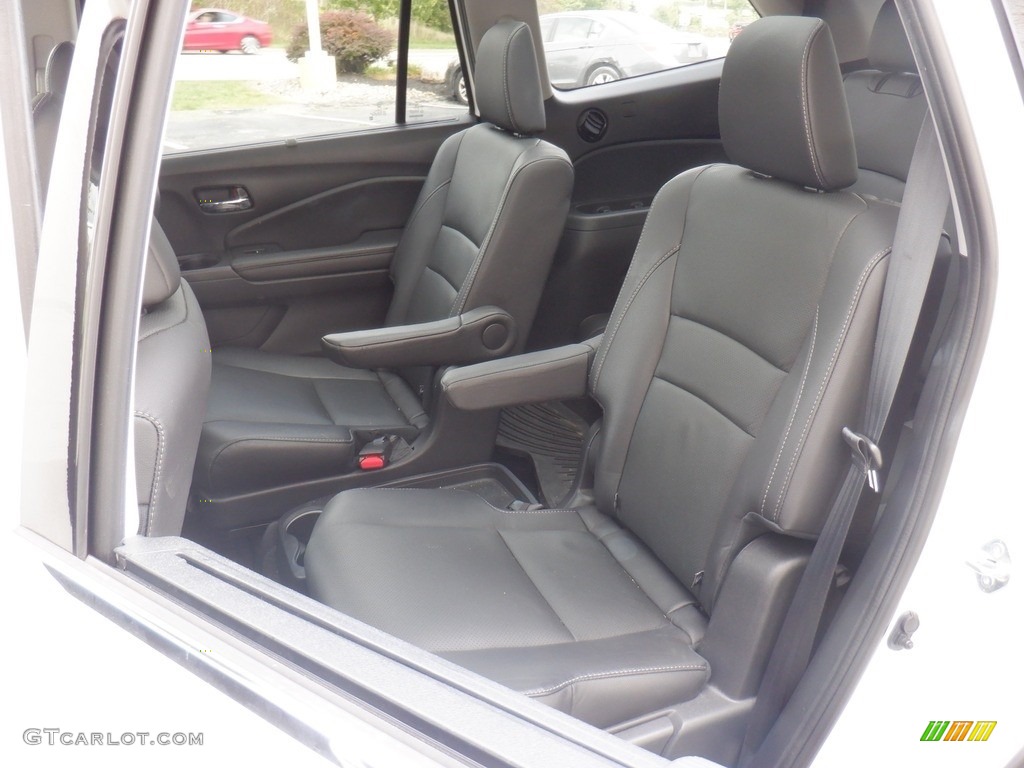 Black Interior 2021 Honda Pilot Elite AWD Photo #146547336
