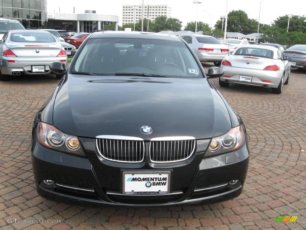 2008 3 Series 335i Sedan - Jet Black / Black photo #2