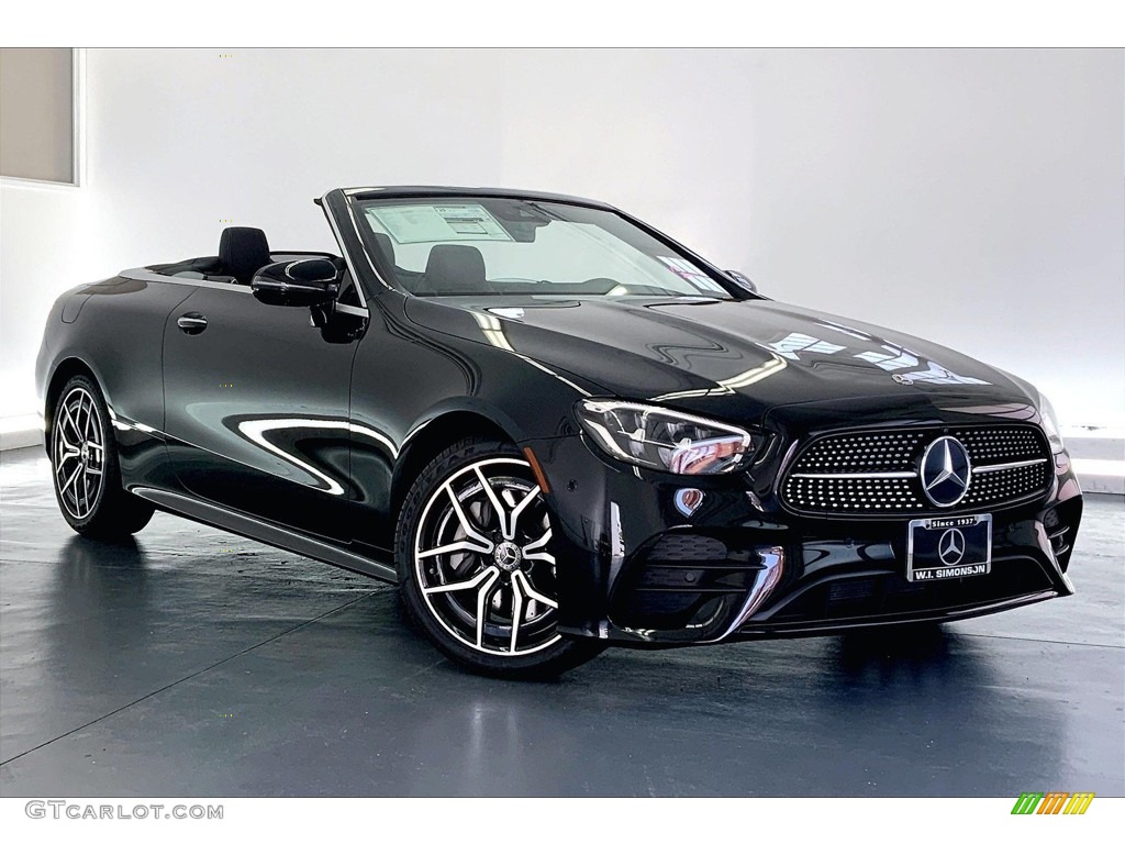 Black 2023 Mercedes-Benz E 450 Cabriolet Exterior Photo #146547969