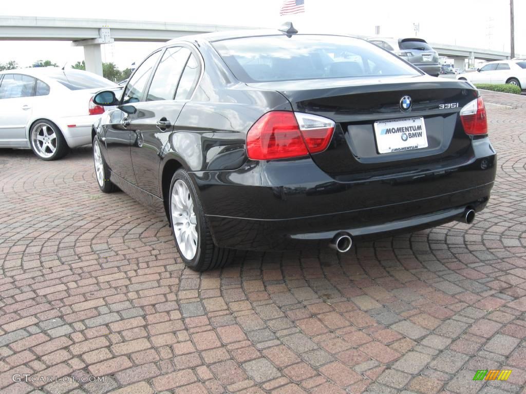 2008 3 Series 335i Sedan - Jet Black / Black photo #7