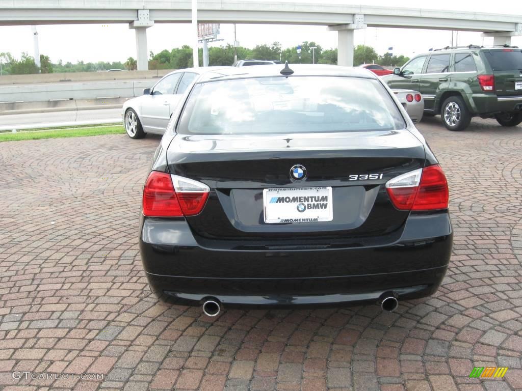 2008 3 Series 335i Sedan - Jet Black / Black photo #8