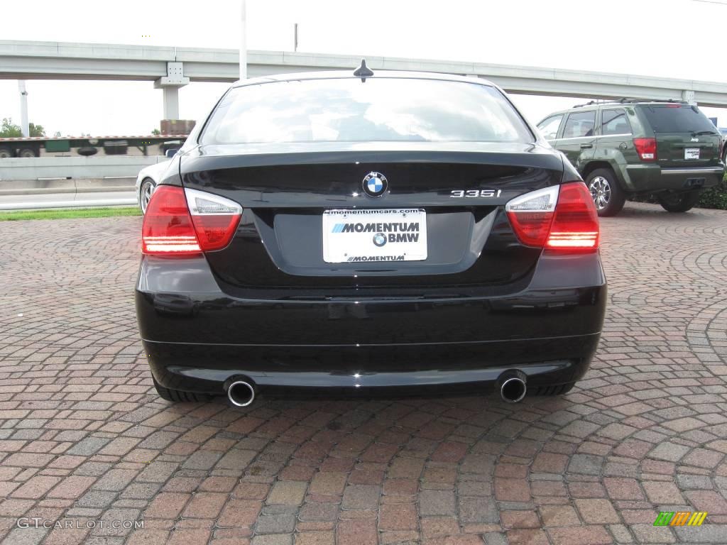 2008 3 Series 335i Sedan - Jet Black / Black photo #9