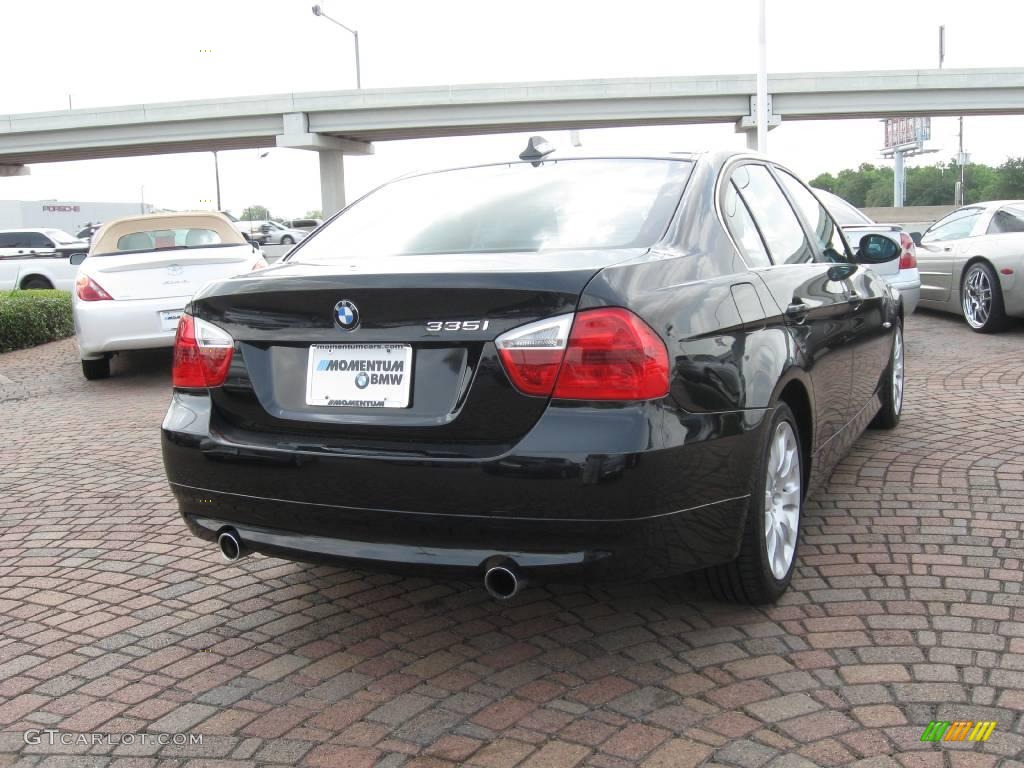 2008 3 Series 335i Sedan - Jet Black / Black photo #10