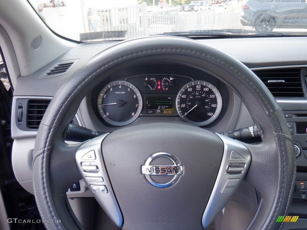 2013 Sentra SV - Super Black / Charcoal photo #22