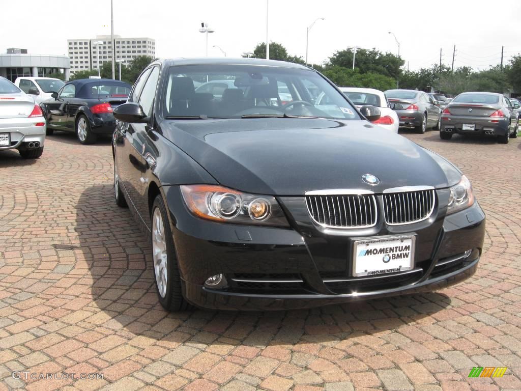 2008 3 Series 335i Sedan - Jet Black / Black photo #14