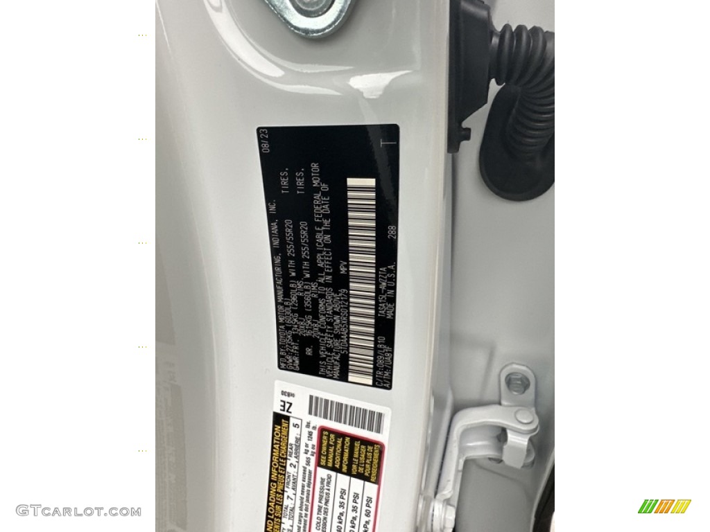 2024 Grand Highlander Color Code 089 for Wind Chill Pearl Photo #146549421