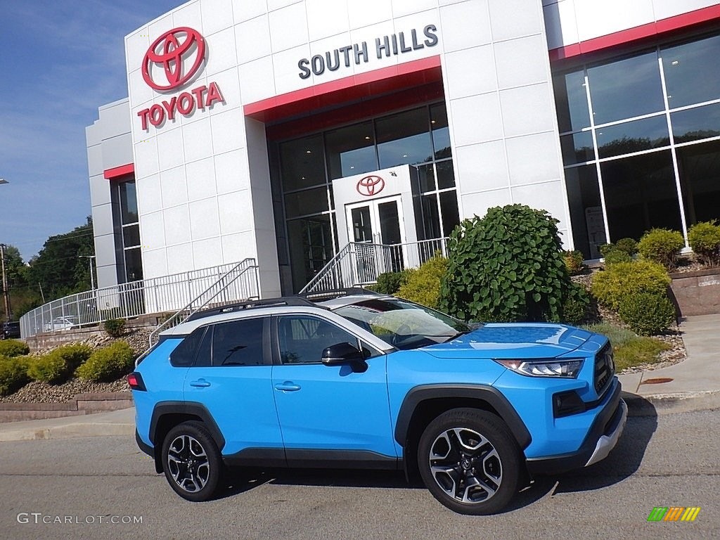 2019 RAV4 Adventure AWD - Blue Flame / Light Gray photo #2