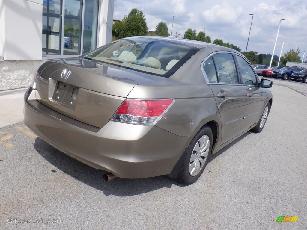 2009 Accord LX Sedan - Bold Beige Metallic / Ivory photo #10