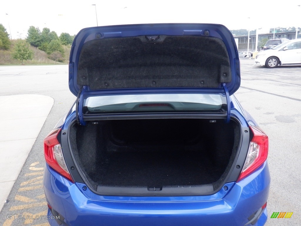 2017 Civic EX-L Sedan - Aegean Blue Metallic / Black photo #30