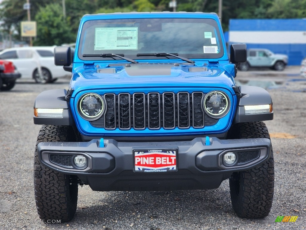 2024 Wrangler 4-Door Rubicon 4xe Hybrid - Hydro Blue Pearl / Black photo #2