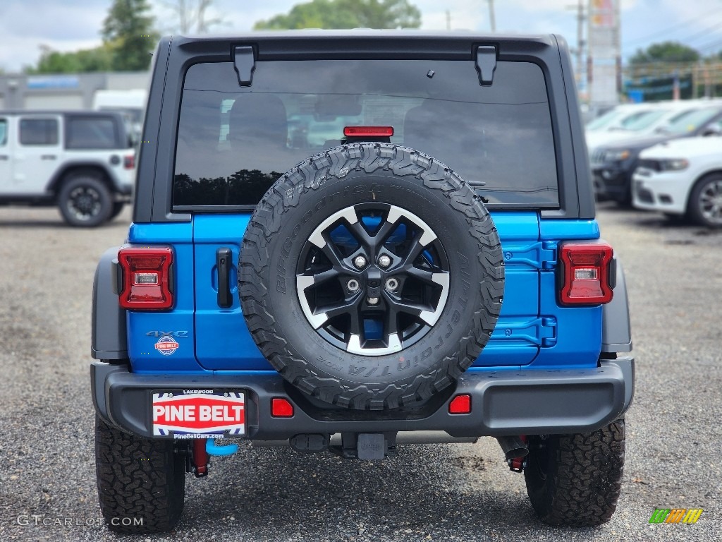 2024 Wrangler 4-Door Rubicon 4xe Hybrid - Hydro Blue Pearl / Black photo #6